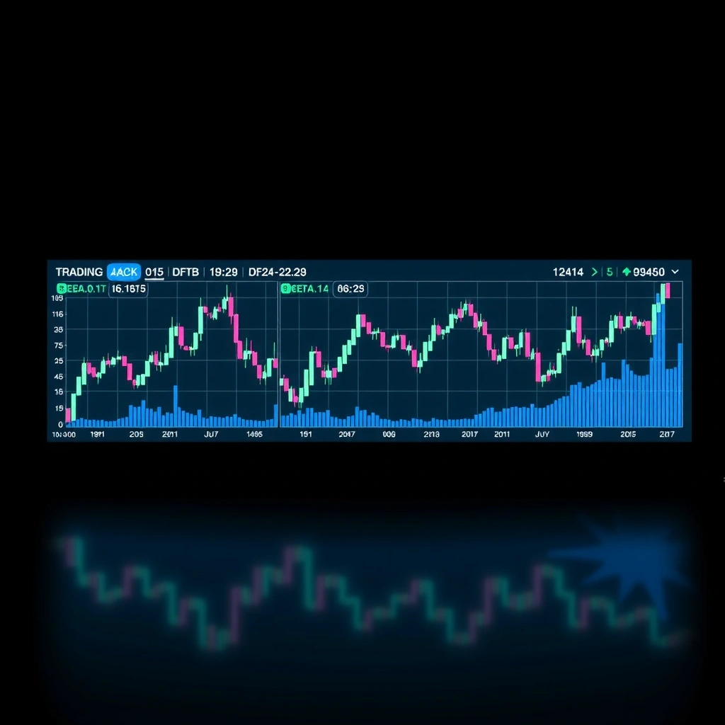 Fondo de análisis de trading con gráficos y datos financieros